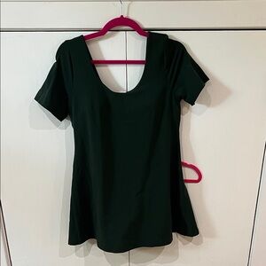 Green Aline dress with shorts